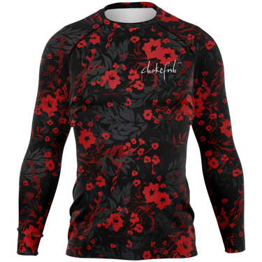 Chokefish™ Long Sleeve Rashguard Floral Men's Shirt-001
